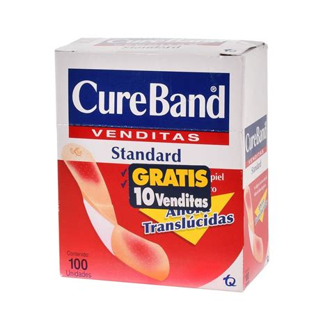 Venditas Adhesivas CureBand Caja 100 Piezas