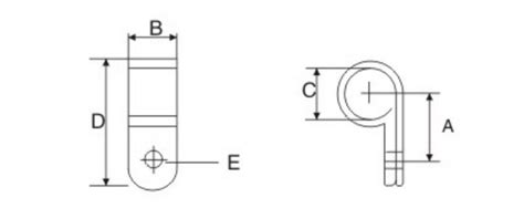 R Type Cable Clamp R Type Cable Clip Zhejiang Tolerance Electrical Co