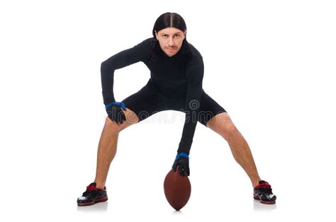 Man Playing American Football Stock Photo Image Of Game Playing