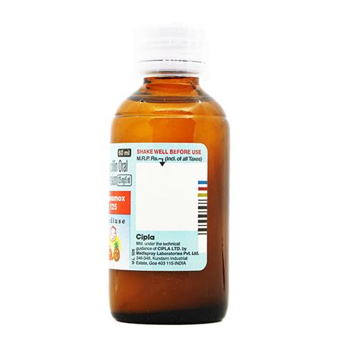 Novamox 125mg Rediuse Suspension 60ml Buy Medicines Online At Best