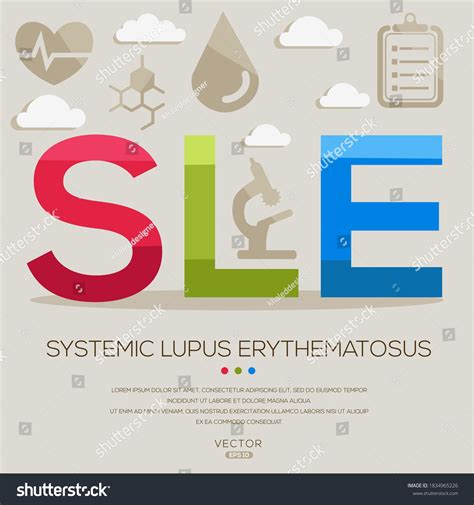 Sle Mean Systemic Lupus Erythematosus Medical Royalty Free Stock