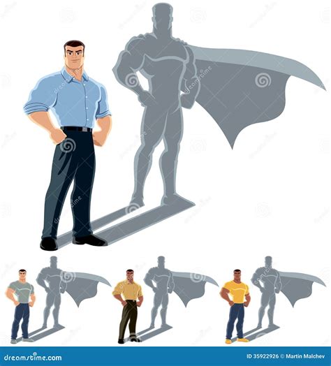 Superhero Transformation Cartoon Vector | CartoonDealer.com #74531511
