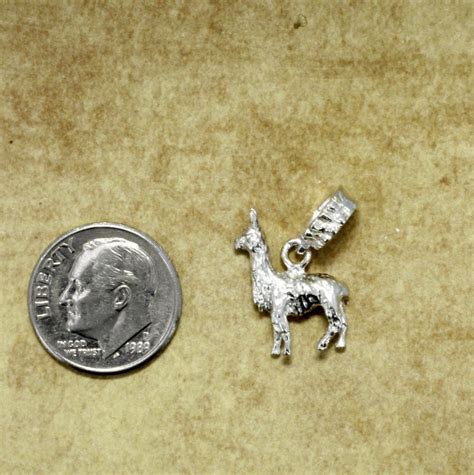 Suri Alpaca Jewelry Slide Charm In 925 Sterling Silver Suri Alpaca Ch