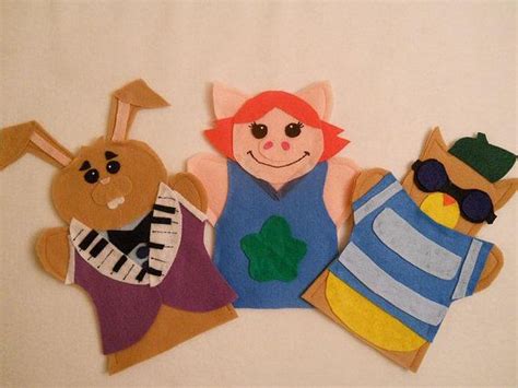 Sprout Sharing Show Hand Puppets | Preschool art projects, Hand puppets, Felt puppets