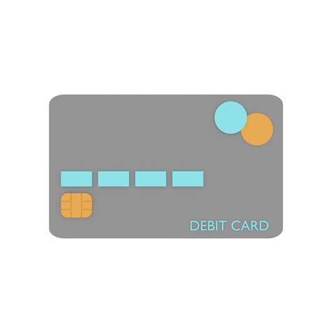 3d Render Debit Card Front View 11300022 Png