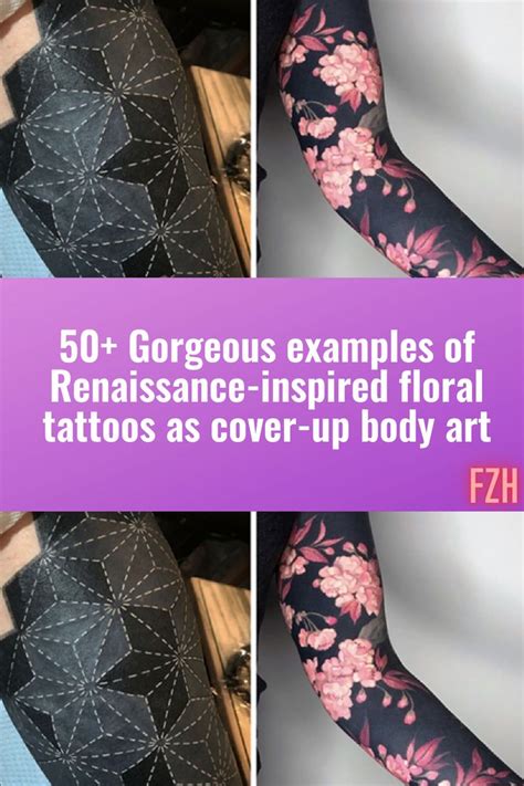 50 Gorgeous Examples Of Renaissance Inspired Floral Tattoos As Cover