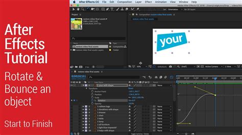 After Effects Tutorial Rotate And Bounce An Object YouTube