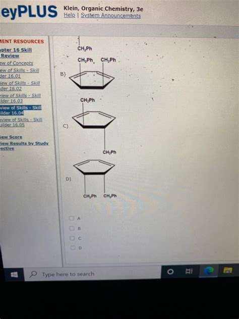 Solved PLUS Klein Organic Chemistry 3e Help System Chegg