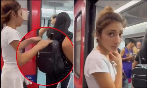 Así operan los carteristas en el metro de Barcelona en España