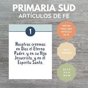 SUD Primaria Artículos De Fe Descarga Digital Spanish Version LDS