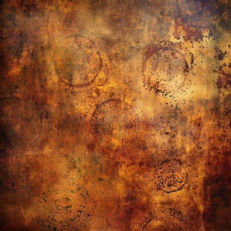 Metal Old Copper Bronze Rusty Texture Abstract Textures Stock