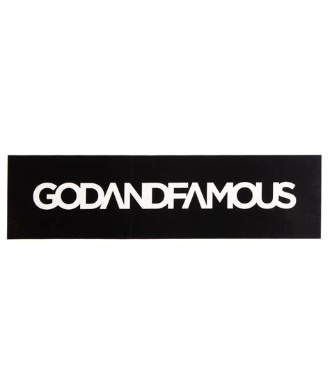 Cycle Project Store God & Famous Box Logo Bumper Sticker God & Famous