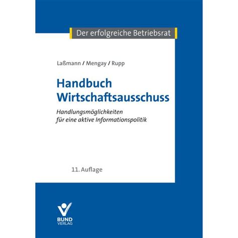 Handbuch F R Den Wirtschaftsausschuss