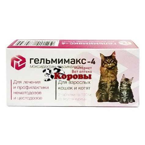 Гельмимакс для кошек: инструкция и показания к применению, отзывы, цена