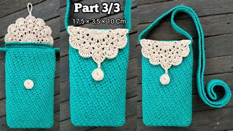 Crochet Tutorial Crochet Phone Pouch For Beginners Tas Rajut Hp