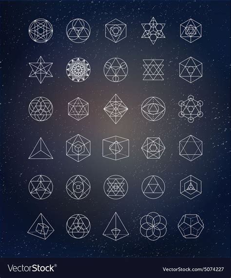 Sacred geometry. Alchemy and spirituality hipster symbols. Download a ...