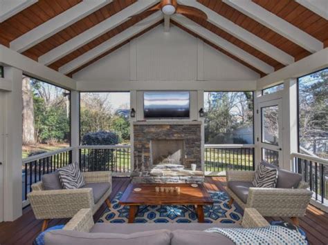 Second Story Screened Porch And Deck Solid Construction