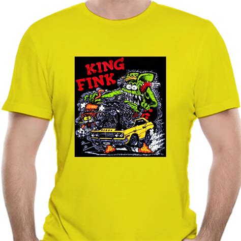 Rat Fink King Fink Mens Black T Shirt New Sizes S Xl X T Shirts