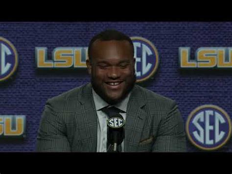 Lsu Defensive Lineman Mekhi Wingo From Sec Media Days Youtube