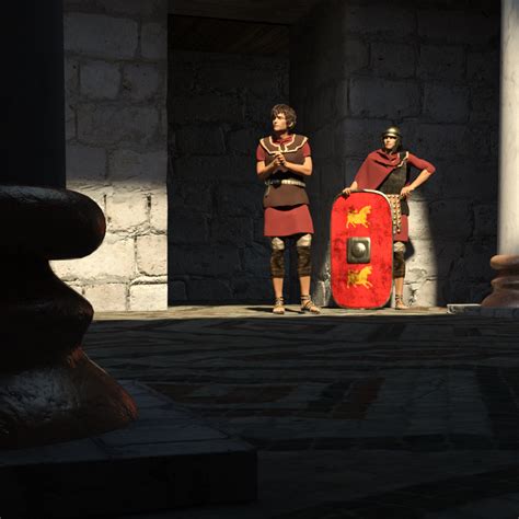 Roman Peristylium 3d Models Thenextlevel01