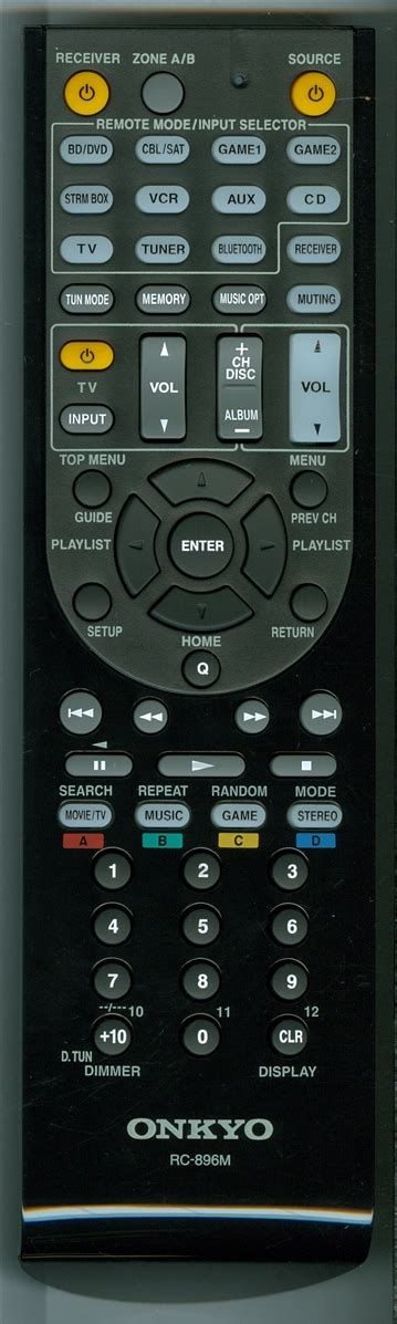 Onkyo RC 896M Original Remote Control For 36 5 AUDIO ONKYO Emerx Eu