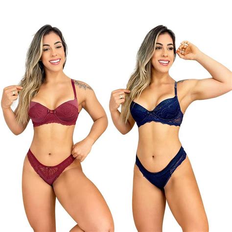 Calcinha De Renda 100 Algodao Fio Dental Sexy Lingerie Intima Delas