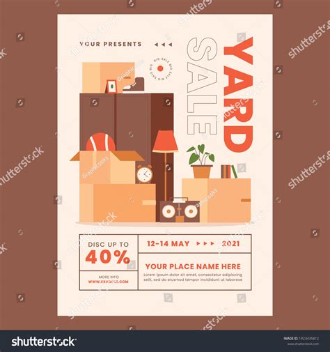 Yard Sale Flyer Poster Template Stock Vector (Royalty Free) 1923435812 ...