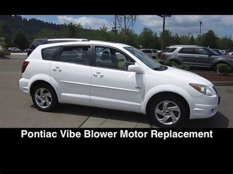 Pontiac Vibe Toyota Matrix Fan Blower Motor Fix Replacement