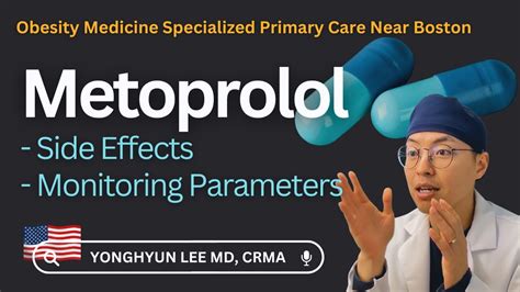 Metoprolol Side Effects And Monitoring Parameters Youtube