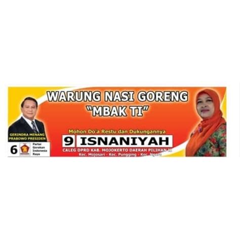 Jual Spanduk Banner Cetak Gambar Poster Caleg Pilkada Pemilihan Ketua