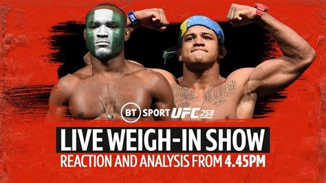 UFC 258 Live Weigh In Show Reaction And Analysis Ahead Of Usman V