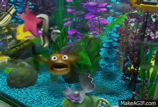 Finding Nemo- Escape from the fish tank on Make a GIF