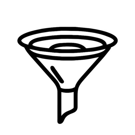 Premium Vector Funnel Icon Outline