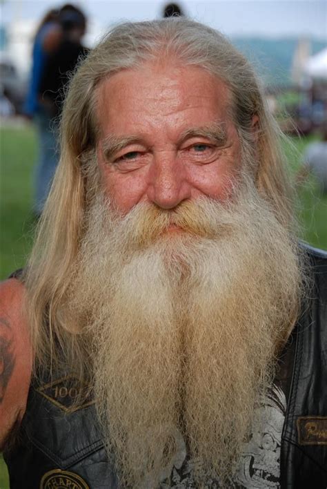 Looks Like My Biker Dad But His Beard And Hair Are Totally White