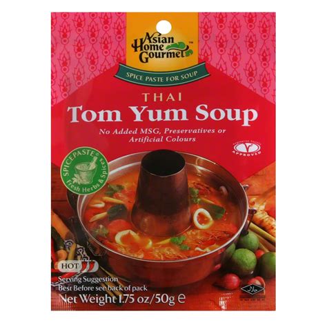 Asian Home Gourmet Thai Tom Yum Soup Hot Spice Paste For Soup Shop Soups Chili At H E B