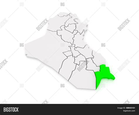 Map Basra. Iraq. 3d Image & Photo (Free Trial) | Bigstock