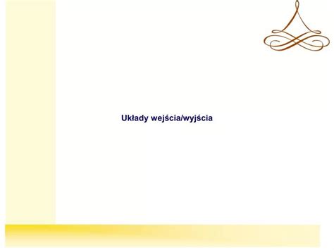 PPT Układy wejścia wyjścia PowerPoint Presentation free download