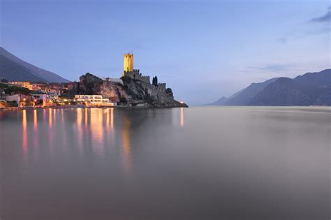 Lake Garda and Town of Malcesine, Italy | Anshar Images