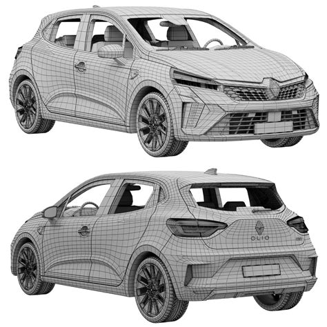 Renault Clio 2024 3d Model For Corona