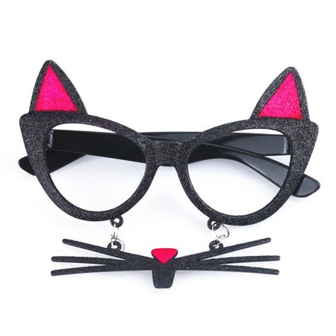 Girly Girl Boutique Glasses Frame On Girly Girl の To Alice Cute Cat Kitty Beard Cosplay Glasses