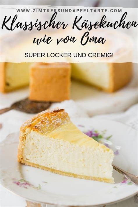 Klassischer Cremiger Käsekuchen Ganz Einfach Selber Backen