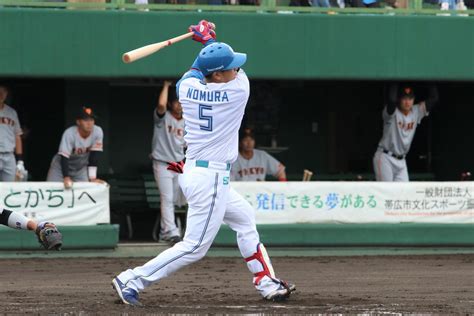 【日本ハム】野村佑希が2軍戦で降格後初本塁打 第1打席2ラン、第2打席2点適時打の4打点 プロ野球写真ニュース 日刊スポーツ