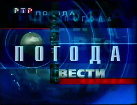 Заставка "Вести. Погода" (РТР, 06.09.1999-20.02.2000) - Старый Телевизор