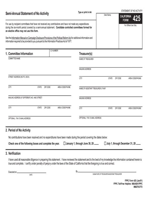 Sf425 Fillable Form Printable Forms Free Online