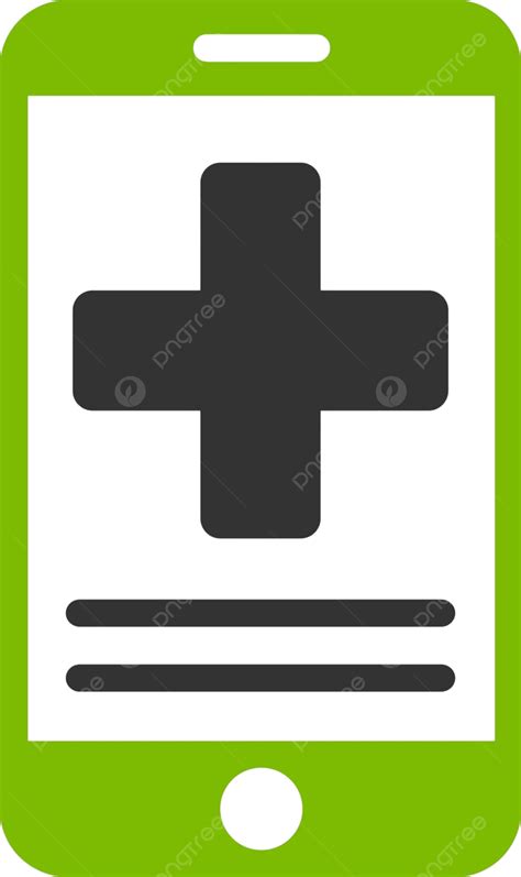 Icono De Datos Médicos En Línea Glifo Símbolo Médico Móvil Vector Png Dibujos Glifo Móvil