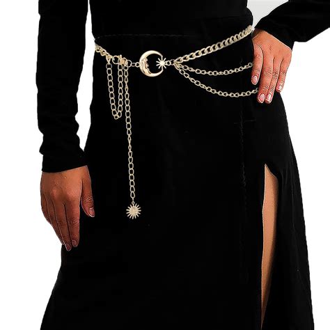 Amazon Bounzhi Body Chain Belt Boho Bikini Waist Chains Sexy Beach Body Chain Gothic Belly