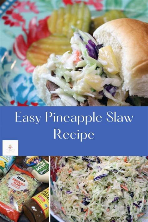 Easy Pineapple Slaw Recipe — The Coffee Mom