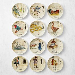 12 Days of Christmas Salad Plates, Set of 12 | Williams Sonoma