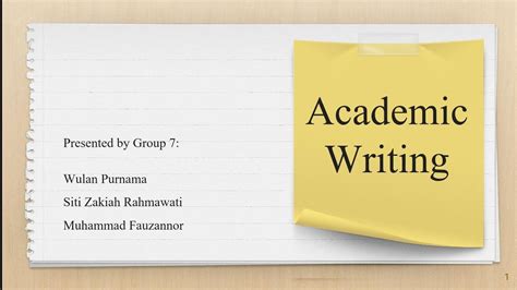 Group 7academic Writing Youtube