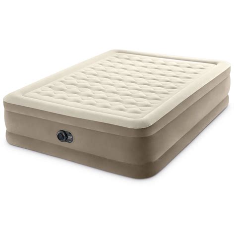 INTEX Dura-Beam Deluxe Queen Ultra-Plush Airbed with Fiber-Tech RP ...